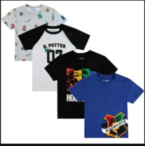 Harry Potter Hogwarts Houses Crew Short Sleeve 4 Pk kids S(6-7) - $27.12