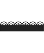36&quot; Arched Finial Landscape Edging, Black 8&quot; tall - $665.62 MXN