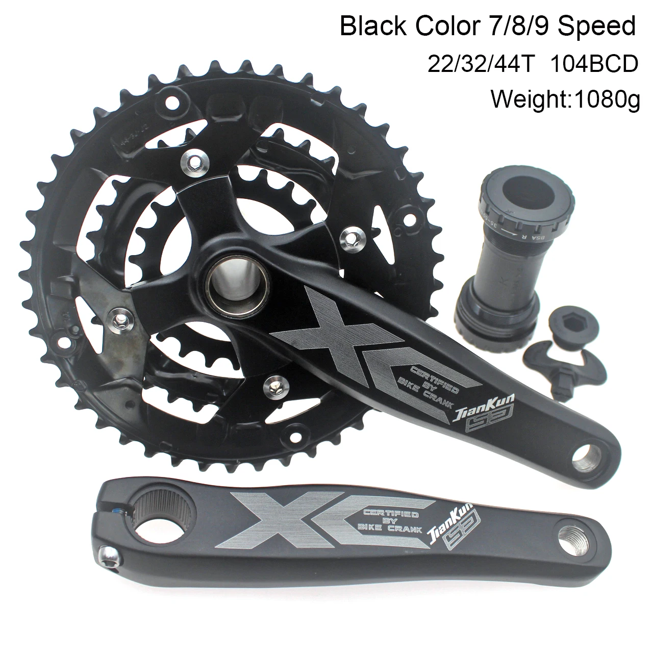 7/8/9 Speed 27 Speed Mountain Bike Integrated Crankset 22-32-44T MTB 104 BCD  Bi - £173.67 GBP
