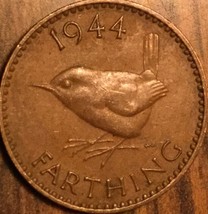 1944 Uk Gb Great Britain Farthing Coin - £1.39 GBP
