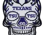 TSU Texans Sugar Skull NCAA Football Embroidered Iron On Patch - £9.95 GBP+