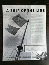 Vintage 1936 Cunard White Star Cruise Lines Full Page Original Ad 122 - £5.32 GBP