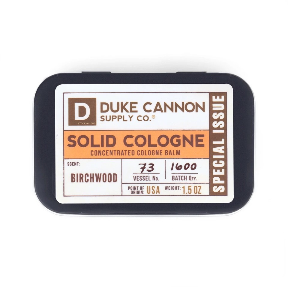 Duke Cannon Solid Cologne for Men – Birchwood Fresh Masculine Balm 1.5 oz Item image 3