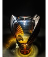 Marrakech  Crystal Amber Vase by Lalique - $5,481.20 CAD