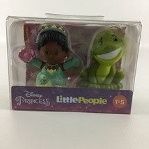 Disney Princess &amp; The Frog Little People Tiana Frog Prince Figures Fisher Price - £17.08 GBP