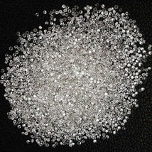 Natural Loose 1.5 MM Diamond Round 1000 Pcs Lot VVS1 Clarity D Color 0.015 Ct - £362.35 GBP