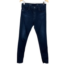 AG Adriano Goldschmied Jeans Womens 29R Dark Blue Farrah Skinny High Rise Denim - £27.89 GBP