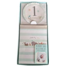 Memory &amp; Milestone Set 1st Year Baby Stepping Stones , Album with belly ... - £7.44 GBP