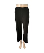 Eileen Fisher Cropped Knit Pants S Capsule Black Capri Elastic Waist Rel... - £27.20 GBP