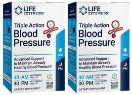 Triple Action Blood Pressure Support 2 Packs 120 Tablets Life Extension - £51.89 GBP