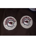 Set of 2 Vintage 1980s NFL Phoenix Cardinals 2 Inch Round PATCH (sew or ... - £7.52 GBP