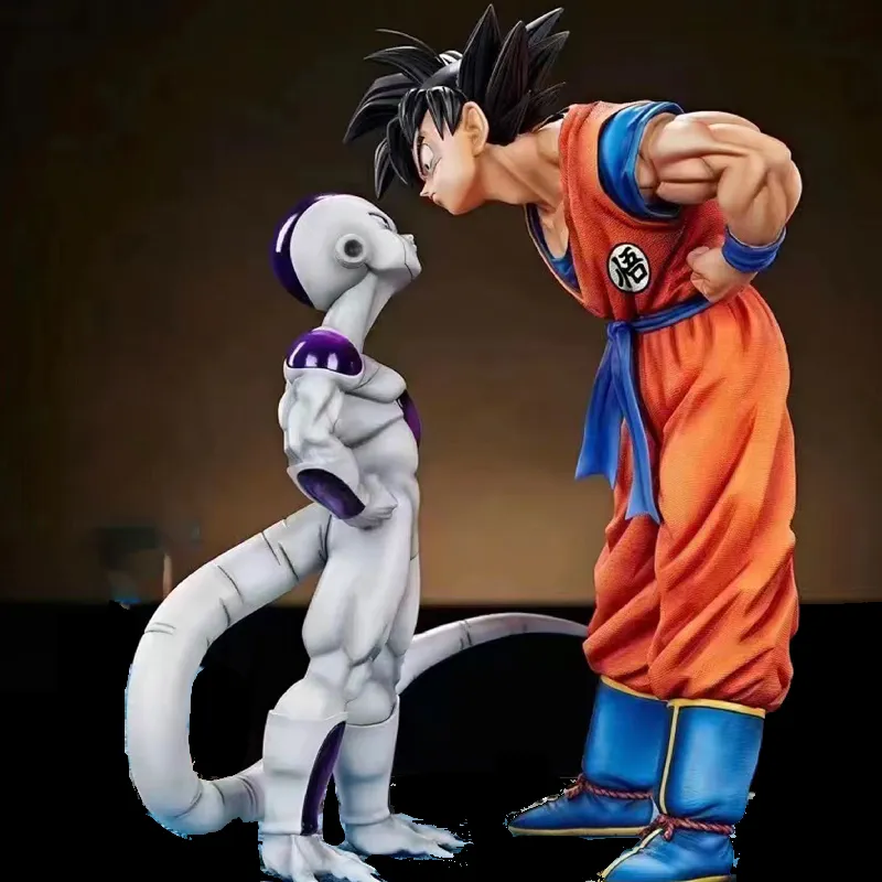 Anime Dragon Ball Z  Frieza Vs Son Goku Figurine 24CM GK Pvc Action Figur - $55.53+