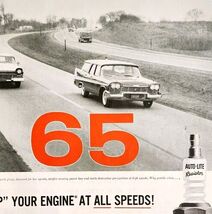 1958 Auto Lite Resistor Spark Plugs Advertisement Automobilia Vintage DW... - $545.46 MXN