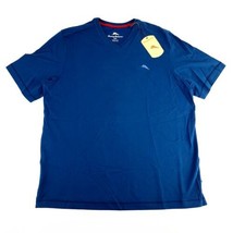 Tommy Bahama Swordfish Logo Mens Blue  100% Supima Cotton V-Neck Shirt - $23.54