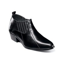 25667-001 Stacy Adams Sotaro Cuban Heel Boot Soft Leather Dancing Shoes Black image 11