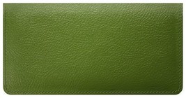 Green Seville Leather checkbook cover ID window &amp; 4 credit card slits. - £18.39 GBP