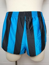 Vintage Jantzen Mens Blue Black Stripe Athletic Short Shorts M - £35.03 GBP