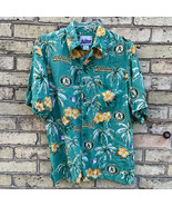 Reyn Spooner MLB OAKLAND ATHLETICS A’s Hawaiian Button Up Shirt XL Green... - £30.48 GBP