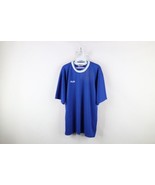 Vtg 90s Fila Mens XL Spell Out Knit Short Sleeve Soccer Jersey Shirt Blu... - £44.34 GBP