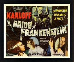 Frankenstein Poster Framed Quality Print and Framing 12x15 inches - £43.03 GBP