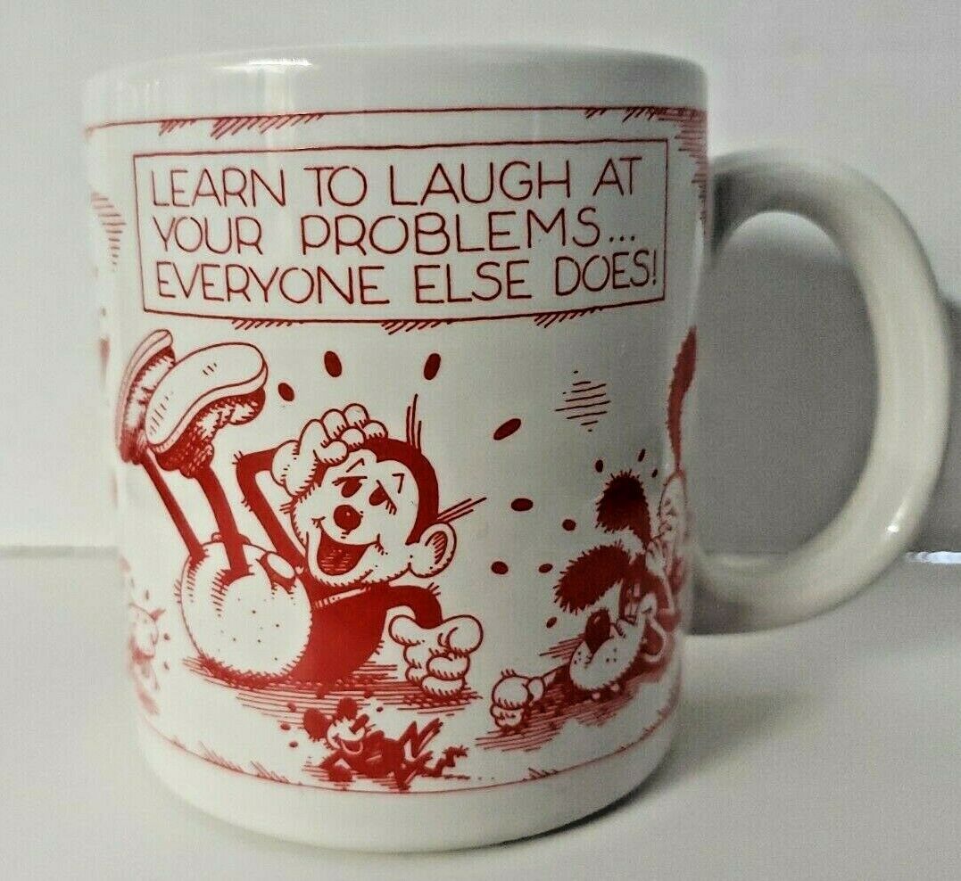Designers Collection American Greetings Stoneware Coffee Cup Learn To Laugh! - $16.99
