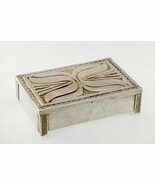 Kenneth Begay Signed Navajo Sterling Silver Cigarette Box White Hogan Vi... - €13.389,86 EUR