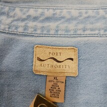 Port Authority CACTUS RN#90836 Original Denim Shirt Men's XL Blue Button-Down image 4