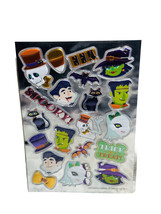 Halloween Themed 20 Piece Metallic Puffy Stickers Dimensional 3D - $7.80