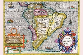 South America by Jodocus Hondius - Art Print - £17.19 GBP+