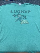 Lucky Charms Vintage Ringer Men’s Large T-Shirt Green Leprechaun X-Large - $22.77