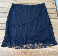 nanette lepore Plus Size women’s lace knee length skirt Size 20 Black B7 - £12.08 GBP