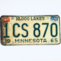 1967 United States Minnesota Lakes Passenger License Plate 1CS 870 - $19.12 CAD