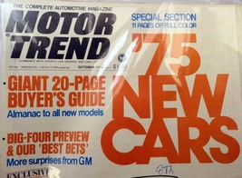 Motor Trend Magazine October 1974 Big Four Preview Baby Cadillac LaSalle - €17,14 EUR