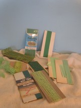 sewing general vintage lot OF different shades of GREEN seam binding/hem... - £7.19 GBP