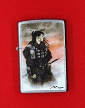 Samurai Warrior By Luis Royo - Zippo Lighter Street Chrome 49767 - £21.98 GBP