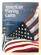 American Flag Playing Cards 1 Deck Plastic Coated Poker 359 Made in USA New NIP - £10.06 GBP