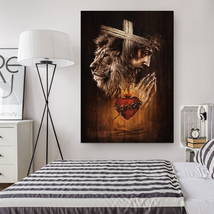 Heart of Jesus Picture Christian God Gift for Jesus Christ Canvas Wall Art - £18.40 GBP+