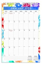 2023 Wall Calendar Spiral-bound Twin-Wire Binding - 12 Months 8.5&quot; x 11&quot; 05 - £10.25 GBP