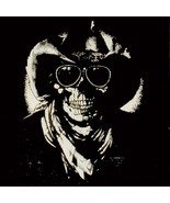 GIANT SIZE SKELETON SKULL COWBOY FABRIC WALL HANGING huge wall banner fl... - $12.97 CAD