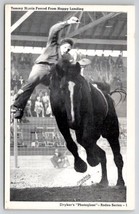 Stryker Rodeo Tommy Harris Forced From Happy Landing Postcard B45 - $9.95