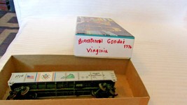 HO Scale Bachmann 40&#39; Virginia Bicentennial Gondola with Load, Gray, #1776 - £23.56 GBP