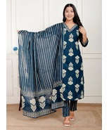 Stitched Suit Set (Kurti Pant and Dupatta Set) For Women-3 Pc Suit Set- ... - $60.00