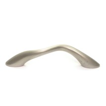 Vintage Silver Tone Modern Style Cabinet Drawer Door Pull Handle 4&quot; - $3.69