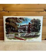 The Moore House Yorktown VA 1976 Bicentennial Vintage 1976 Placemat 17 x 12 - $14.56 CAD