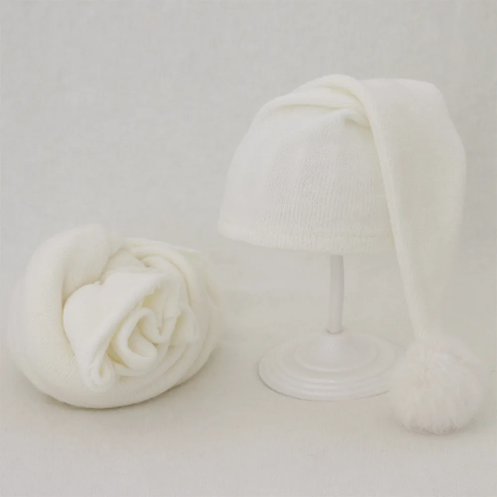 2pcs Wrap Hat Sets Newbornn Photography Props Boys Girls Photography Swa... - $34.01