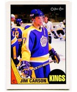 1987/88 OPC Jimmy Carson Rookie Card #92 Los Angeles Kings - $1.69