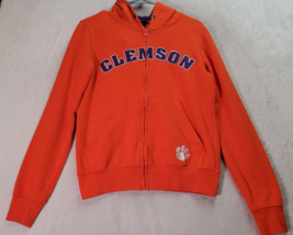 NCAA Clemson Tigers Colosseum Hoodie University Football Women Small Orange Logo - £19.12 GBP