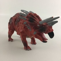 Animal Planet Triceratops Dinosaur Prehistoric 4” Action Figure Toy Red Dino - £14.75 GBP