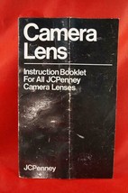 Vintage JC Penney Camera Lenses Insruction Booklet Manual - $9.89