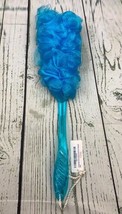 Deluxe Mesh Brush Blue Scrub with Handle - £9.50 GBP